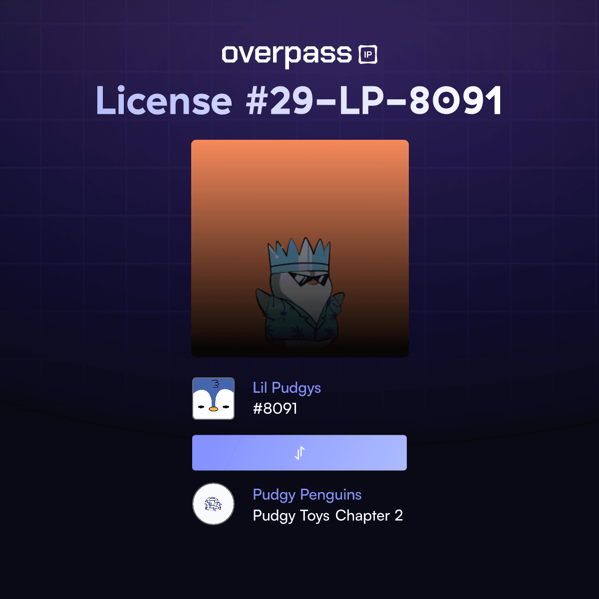 OverpassIP: 0x29edcc1cef083e70ee2680770c948b9be3206e37fd470fd601acab322304f639